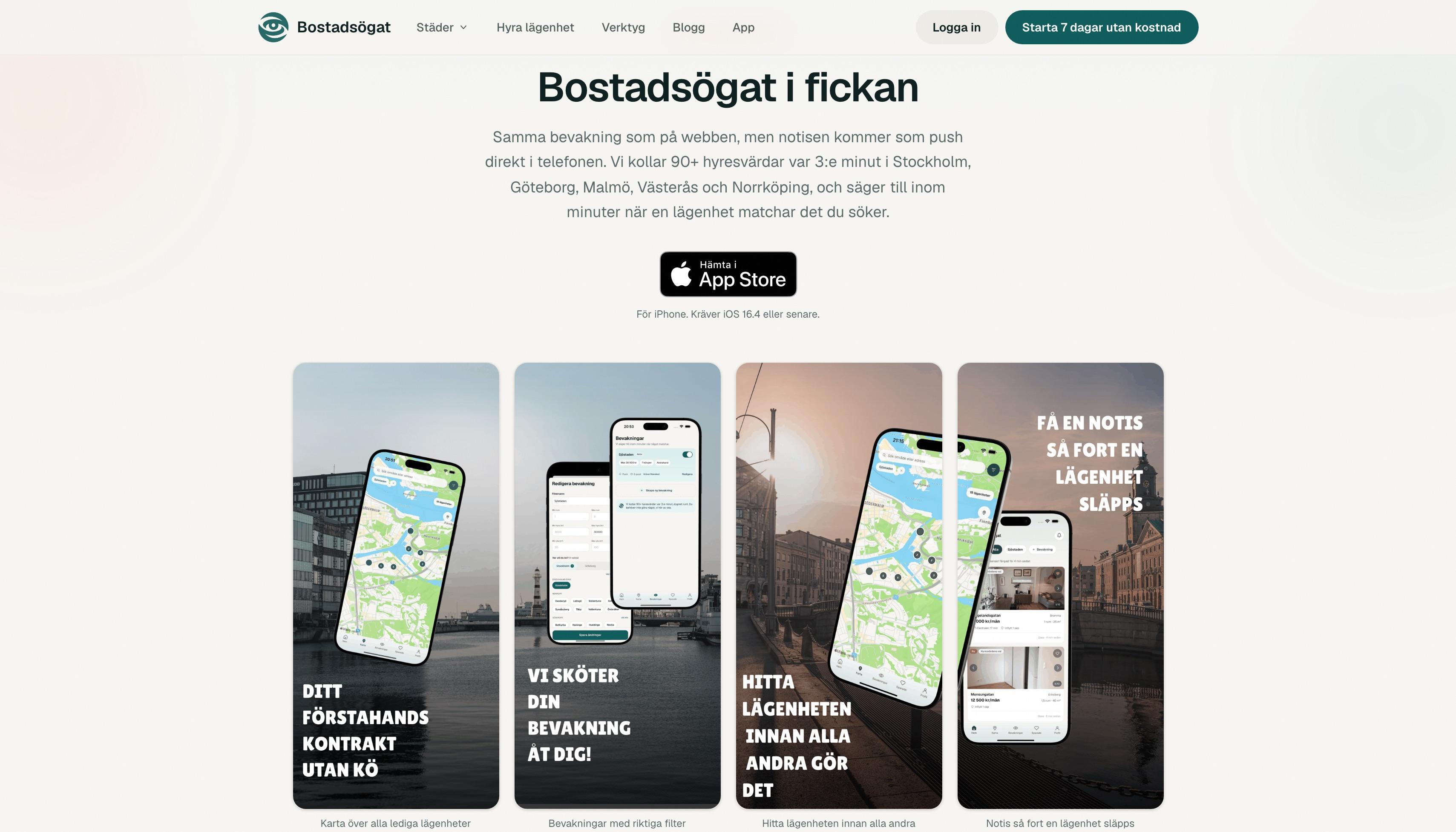 Bostadsögat-appen på App Store